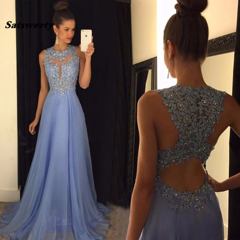 Lavender Lace Chiffon Long Prom Dresses Sheer Neck Illusion Bodice Elegant Evening Gowns Women Party Dresses
Lavender Lace Chiffon Long Prom Dresses Sheer Neck Illusion Bodice Elegant Evening Gowns Women Party Dresses