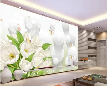 custom photo wallpaper Bouquet of white tulips modern 3D wallpapers for living room Home Decoration
custom photo wallpaper Bouquet of white tulips modern 3D wallpapers for living room Home Decoration
