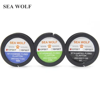 SEA WOLF Original NI80 SS316L 10ft/roll STAGGERED FUSED CLAPTON wire For RDA RBA Rebuildable Atomizer Heating Wires Coil Tool
SEA WOLF Original NI80 SS316L 10ft/roll STAGGERED FUSED CLAPTON wire For RDA RBA Rebuildable Atomizer Heating Wires Coil Tool
