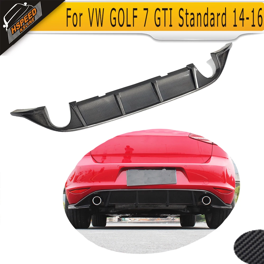 Carbon Fiber Car Rear Bumper Lip spoiler Diffuser For VW Volkswagen GOLF 7 Standard And GTI 14-16 dual exhaust one out
Carbon Fiber Car Rear Bumper Lip spoiler Diffuser For VW Volkswagen GOLF 7 Standard And GTI 14-16 dual exhaust one out