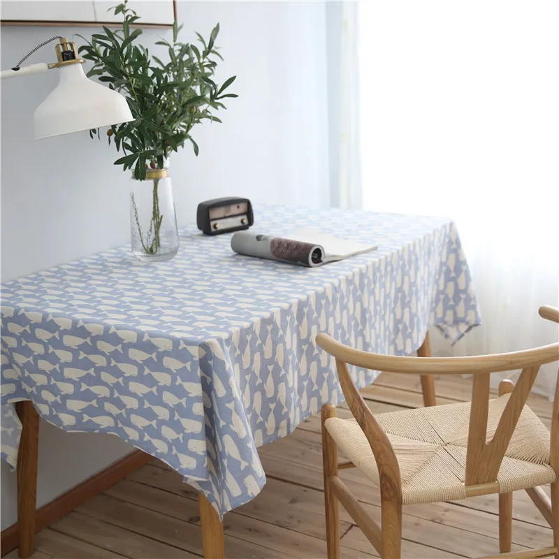 Chicity Printed Cotton Style Tablecloth Lovely Whale Table cover Rectangular For Home Party Wedding Decoration Customized
Chicity Printed Cotton Style Tablecloth Lovely Whale Table cover Rectangular For Home Party Wedding Decoration Customized