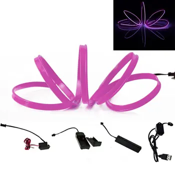 Led Lamp EL Wire 5M 4M 3M 2M 1M Car Styling Flexible Neon Light Glow EL Car Decorative Light With Sound Activated/USB Controller
Led Lamp EL Wire 5M 4M 3M 2M 1M Car Styling Flexible Neon Light Glow EL Car Decorative Light With Sound Activated/USB Controller