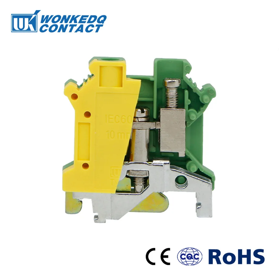 10Pcs USLKG-10N Din Rail Screw Terminal Blocks Ground Instead of PHOENIX CONTACT Universal Class Connector USLKG10N
10Pcs USLKG-10N Din Rail Screw Terminal Blocks Ground Instead of PHOENIX CONTACT Universal Class Connector USLKG10N