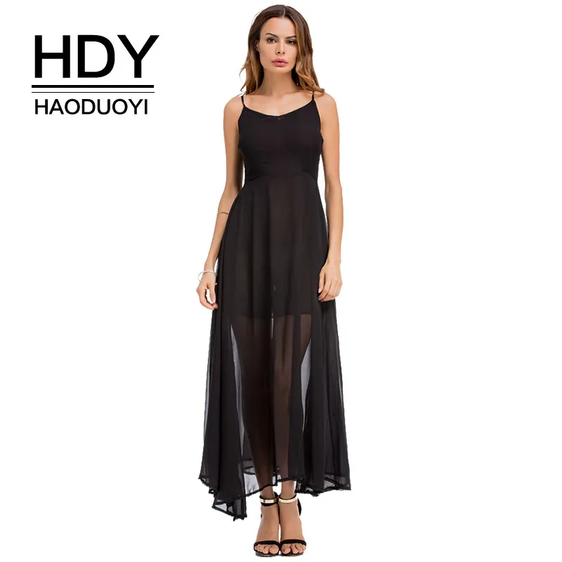 HDY Haoduoyi 2018 New Summer Strap Long Dress Women V-Neck Beach Chiffon Dresses Female Causal Black Sexy Off-Shoulder Clothing
HDY Haoduoyi 2018 New Summer Strap Long Dress Women V-Neck Beach Chiffon Dresses Female Causal Black Sexy Off-Shoulder Clothing