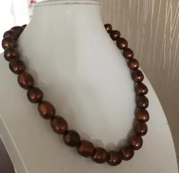 13-14mm south sea baroque chocolate pearl necklace 18"925silver
13-14mm south sea baroque chocolate pearl necklace 18"925silver