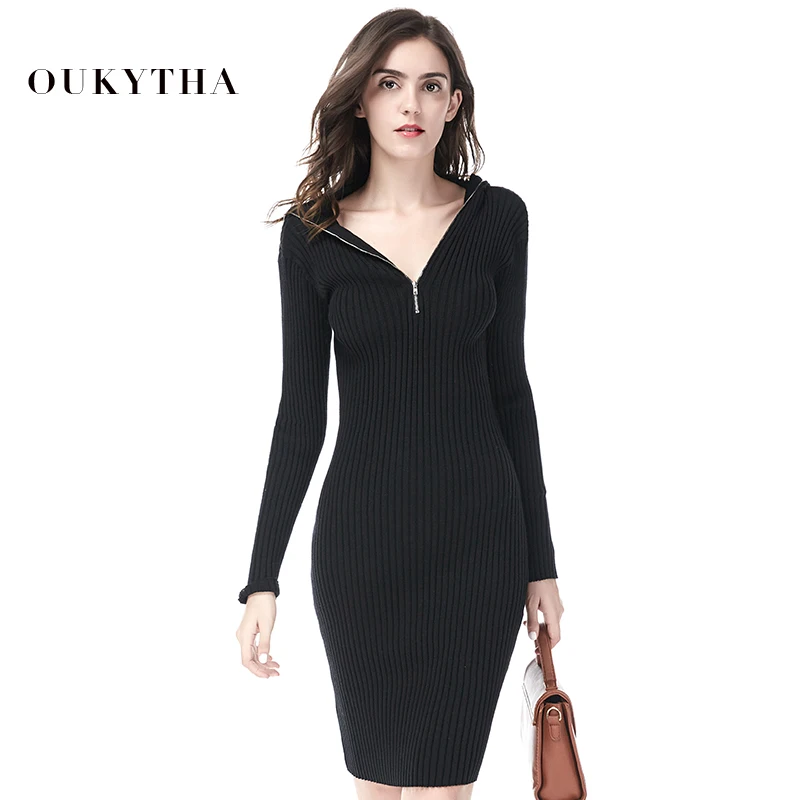 Women Autumn Winter Sweater Knitted Dresses With Hood Slim Elastic Long Sleeve Sexy Lady Bodycon Robe Dresses Vestidos GZM18029
Women Autumn Winter Sweater Knitted Dresses With Hood Slim Elastic Long Sleeve Sexy Lady Bodycon Robe Dresses Vestidos GZM18029