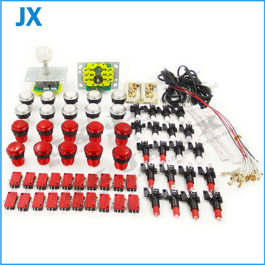 Arcade DIY Kits Parts USB Encoder + Arcade Gamepads + 20x LED Illuminated Buttons For MAME Project
Arcade DIY Kits Parts USB Encoder + Arcade Gamepads + 20x LED Illuminated Buttons For MAME Project