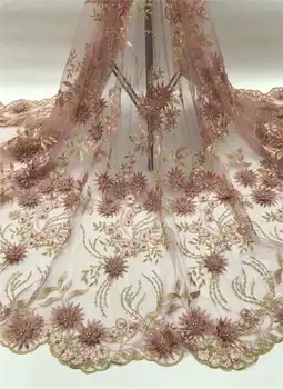 African Lace Fabric with bead High Quality 3D Flower French Net embroidered Nigeria Embroidered french tulle lace fabrics NH-005
African Lace Fabric with bead High Quality 3D Flower French Net embroidered Nigeria Embroidered french tulle lace fabrics NH-005