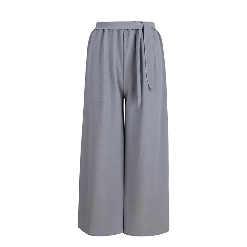 New pant women 2019 fashion high waist elastic waist tie bow wide leg pants female nine pants casual straight vestidos WSP7161
New pant women 2019 fashion high waist elastic waist tie bow wide leg pants female nine pants casual straight vestidos WSP7161