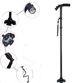 2016 New Folding Cane With Built-in Light Walking Cane Aluminum Alloy 4 Section Hiking Sticks Security Foot Cover Free Shipping
2016 New Folding Cane With Built-in Light Walking Cane Aluminum Alloy 4 Section Hiking Sticks Security Foot Cover Free Shipping