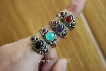 RG295 Tibetan 3 Color Copper Inlaid Colorful Beads Women Rings Handmade Nepal Onyx Stone Open Back Adjustable Rings
RG295 Tibetan 3 Color Copper Inlaid Colorful Beads Women Rings Handmade Nepal Onyx Stone Open Back Adjustable Rings