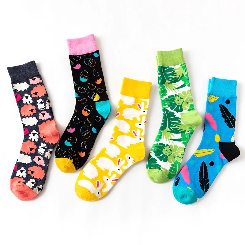 Colorful Cartoon Leaf Animals Rabbit Sheep Eggs Cute Socks Happy Funny Nation Harajuku Hip Hop Casual Cotton Men Dress Socks
Colorful Cartoon Leaf Animals Rabbit Sheep Eggs Cute Socks Happy Funny Nation Harajuku Hip Hop Casual Cotton Men Dress Socks