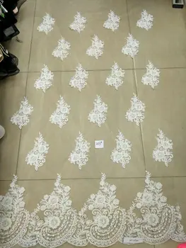 Nigerian beaded lace fabric Y34 New african lace fabrics high quality White cord lace guipure lace fabric for wedding dress
Nigerian beaded lace fabric Y34 New african lace fabrics high quality White cord lace guipure lace fabric for wedding dress