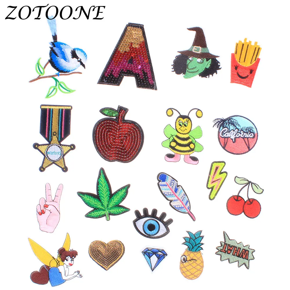 Iron on Patches for Clothing Letter Sequin Animal Bird Pineapple Applique Embroidery Flower Patches Iron on Clothes Decoration
Iron on Patches for Clothing Letter Sequin Animal Bird Pineapple Applique Embroidery Flower Patches Iron on Clothes Decoration