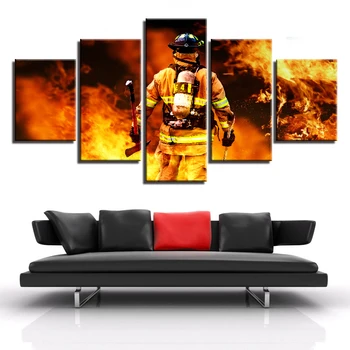 Decoration Posters Modular Picture On Canvas Wall Art Home 5 Panel Firefighter Living Room Modern HD Printed Painting Framed
Decoration Posters Modular Picture On Canvas Wall Art Home 5 Panel Firefighter Living Room Modern HD Printed Painting Framed
