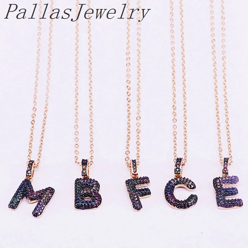 10Pcs New Arrived Gold Color Rainbow Cubic Zirconia 26 Intitial Letters Pendant Necklaces Men Women's Fashion Jewelry
10Pcs New Arrived Gold Color Rainbow Cubic Zirconia 26 Intitial Letters Pendant Necklaces Men Women's Fashion Jewelry