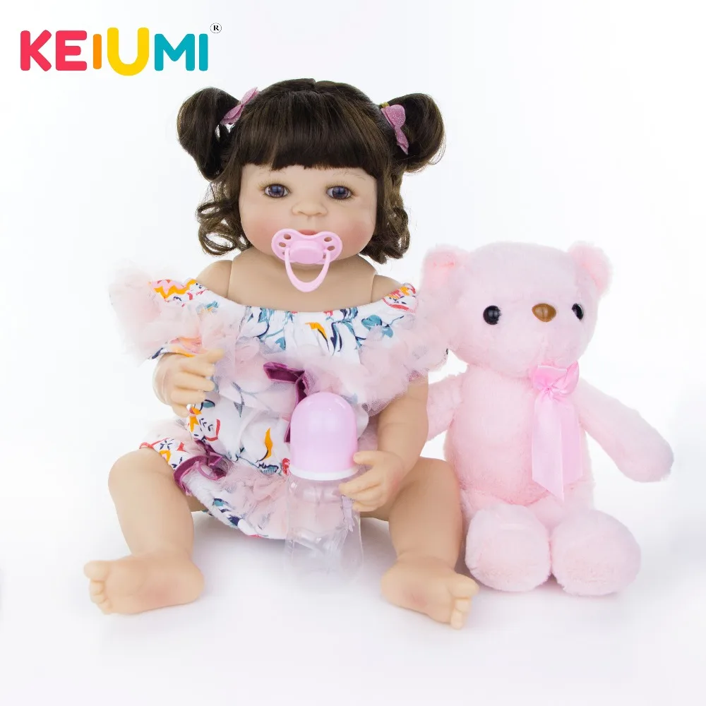 KEIUM Lovely 22'' 55 cm Reborn Baby Girl Full Silicone Body Reborn Dolls Realistic Like Kid Playmate Baby Toy For Birthday Gifts
KEIUM Lovely 22'' 55 cm Reborn Baby Girl Full Silicone Body Reborn Dolls Realistic Like Kid Playmate Baby Toy For Birthday Gifts