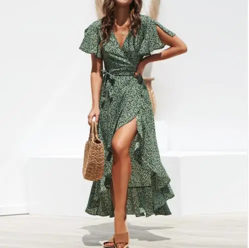 Long Chiffon Dress 2019 Summer Floral Print Beach Dress Sexy Side Split Elegant Party Dress Sundress
Long Chiffon Dress 2019 Summer Floral Print Beach Dress Sexy Side Split Elegant Party Dress Sundress