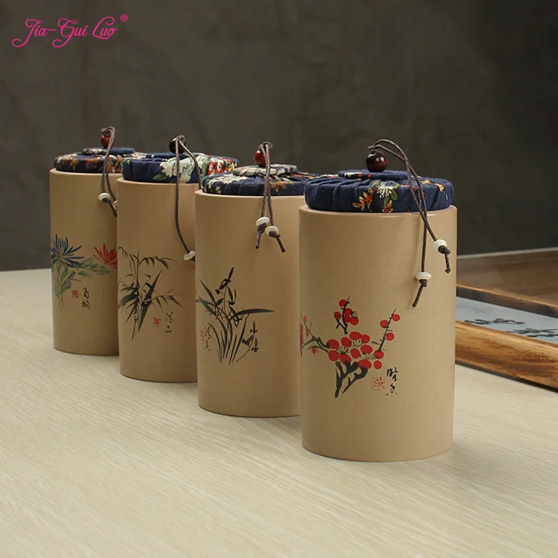 JIA-GUI LUO Ceramic tea box Dried fruit storage cans Sealed bottle Tea Accessories Pu'er tea storage box ceramic jar D087
JIA-GUI LUO Ceramic tea box Dried fruit storage cans Sealed bottle Tea Accessories Pu'er tea storage box ceramic jar D087