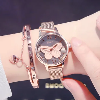 Unique Creative 3D Butterfly Dial Simple Women Quartz Watches Luxury Ultra Thin Ladies Dress Casual Watch Female Elegant Watches
Unique Creative 3D Butterfly Dial Simple Women Quartz Watches Luxury Ultra Thin Ladies Dress Casual Watch Female Elegant Watches
