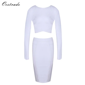 Ocstrade Bandage Two Piece Set in Womens 2017 New Arrival Autumn Winter Elegant White 2 Piece Bandage Dress Long Sleeves
Ocstrade Bandage Two Piece Set in Womens 2017 New Arrival Autumn Winter Elegant White 2 Piece Bandage Dress Long Sleeves