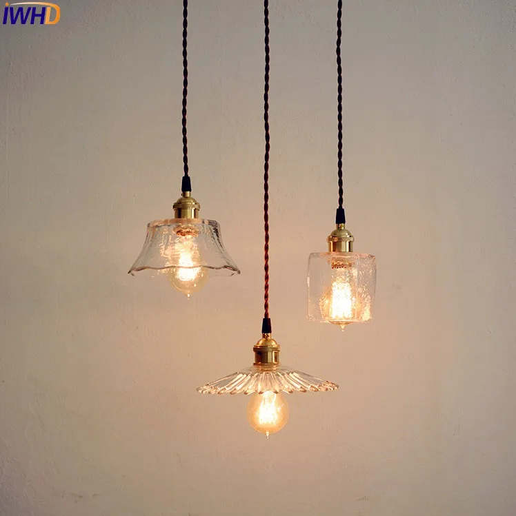 IWHD Nordic Japanese Style Edison Pendant Light Fixtures Restaurant Bedroom Bedside Brass Glass Hanging Lights LED Hanglamp
IWHD Nordic Japanese Style Edison Pendant Light Fixtures Restaurant Bedroom Bedside Brass Glass Hanging Lights LED Hanglamp