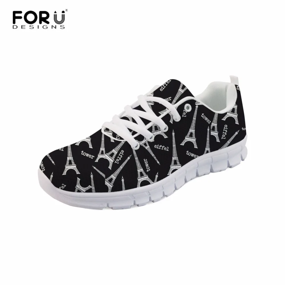 FORUDESIGNS Women Casual Fashion Sneakers 3D Eiffel Tower Prints Lace-up Flat Breathable Shoes Ladies Summer Mesh Footwear 
FORUDESIGNS Women Casual Fashion Sneakers 3D Eiffel Tower Prints Lace-up Flat Breathable Shoes Ladies Summer Mesh Footwear