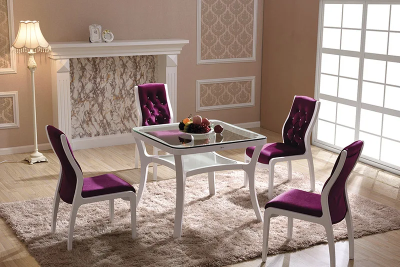 Modern Wooden Flannel dinning room chair High quality flannel Practical furniture high back-rest living chairs | Мебель