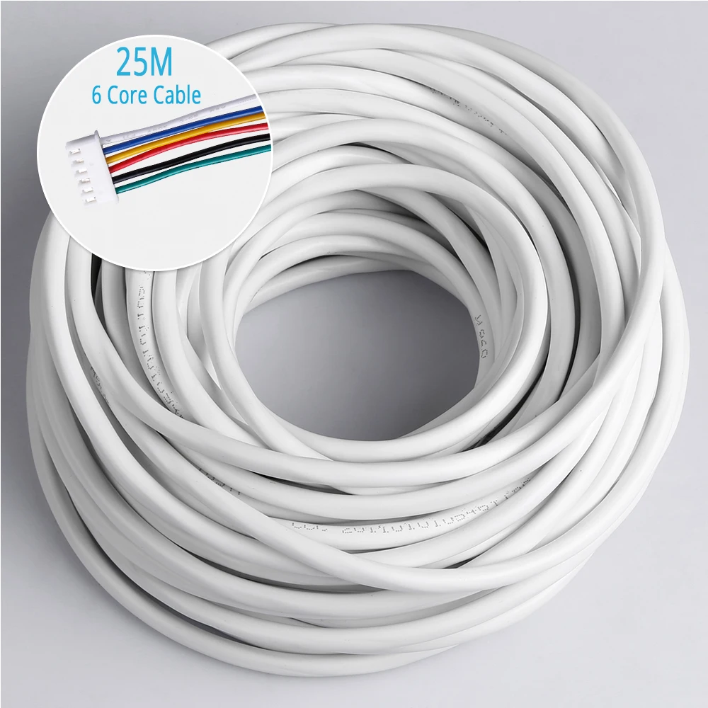 HOMSECUR AU Delivery 25m 6 Core (RVV6) Copper Cable For Video Door Phone Intercom System
HOMSECUR AU Delivery 25m 6 Core (RVV6) Copper Cable For Video Door Phone Intercom System