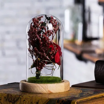 Beauty and the Beast Rose Lamp Full Kit Red Silk Rose and Led Light with Fallen Petals in Glass Dome for Valentine's Gift#30
Beauty and the Beast Rose Lamp Full Kit Red Silk Rose and Led Light with Fallen Petals in Glass Dome for Valentine's Gift#30