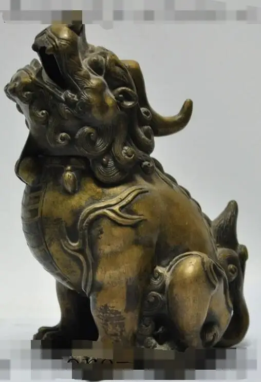 S06836 7"mark china bronze Evil spirits evil foo dog lion statue incense burner Censer discount 30% (C0324)
S06836 7"mark china bronze Evil spirits evil foo dog lion statue incense burner Censer discount 30% (C0324)