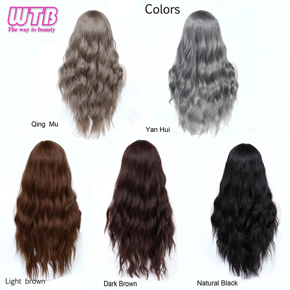 WTB 26 "длинные черные искусственные волосы для женщин Жаростойкие синтетические