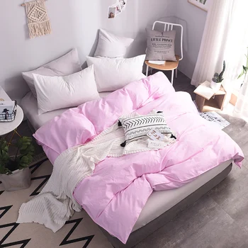 One pieces 100% cotton duvet cover Pure color pink quilt cover twin full queen king size bedding good quality comforter case
One pieces 100% cotton duvet cover Pure color pink quilt cover twin full queen king size bedding good quality comforter case