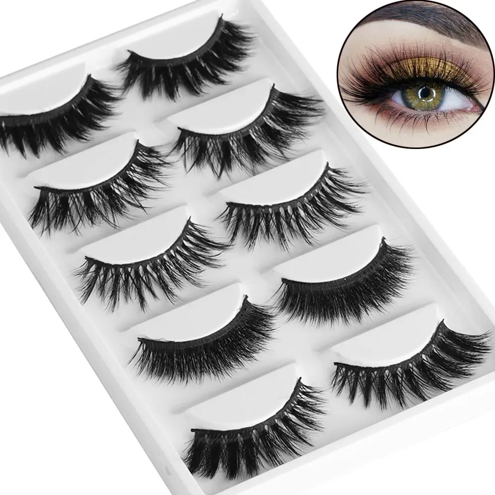 5 Pairs Multipack 3D Soft Mink Hair False Eyelashes Wispy Fluffy Long Lashes Natural Eye Makeup Faux Eye Lashes Extension Tools
5 Pairs Multipack 3D Soft Mink Hair False Eyelashes Wispy Fluffy Long Lashes Natural Eye Makeup Faux Eye Lashes Extension Tools