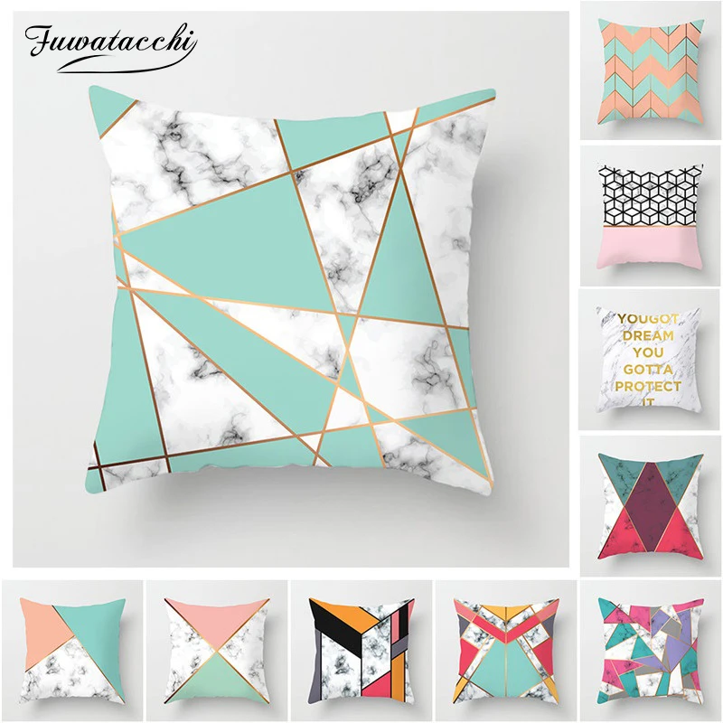 Fuwatacchi Simple Geometric Cushion Cover Home Decor Gold Letter Cushion Cover Throw Pillowcase Pillow Covers Pillow Case 45*45
Fuwatacchi Simple Geometric Cushion Cover Home Decor Gold Letter Cushion Cover Throw Pillowcase Pillow Covers Pillow Case 45*45