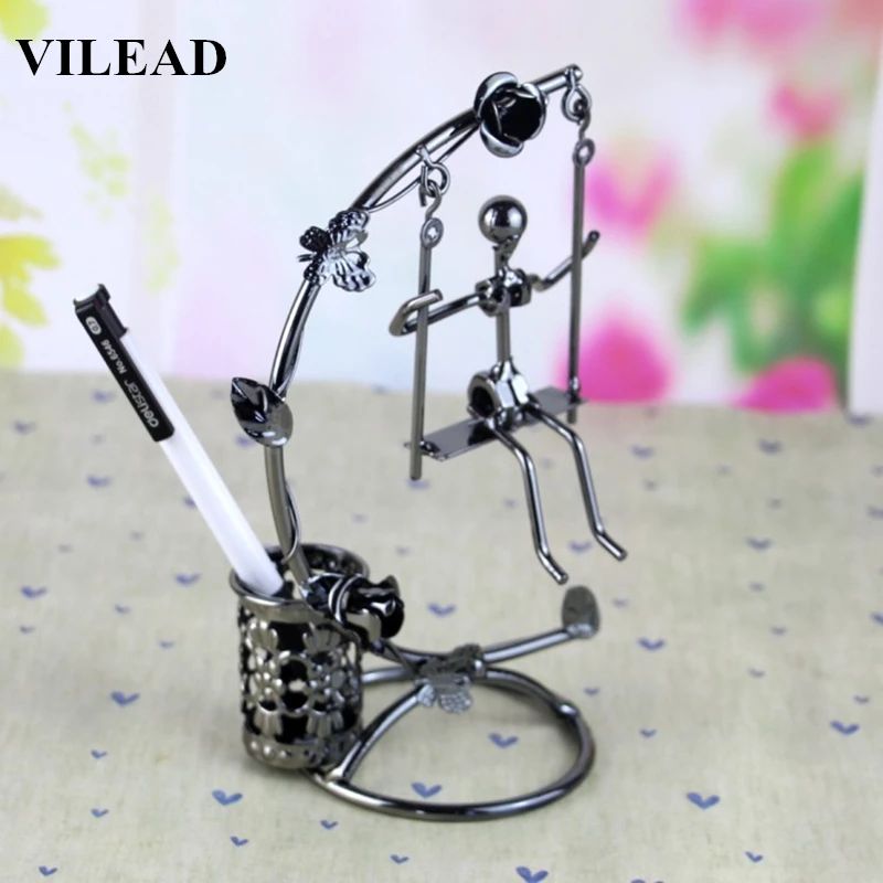 VILEAD 7.3'' Iron Man On Swing Figurines Iron Pen Holder Metal Crafts Miniatures Creative Gift for Boy Kids Vintage Home Decor
VILEAD 7.3'' Iron Man On Swing Figurines Iron Pen Holder Metal Crafts Miniatures Creative Gift for Boy Kids Vintage Home Decor