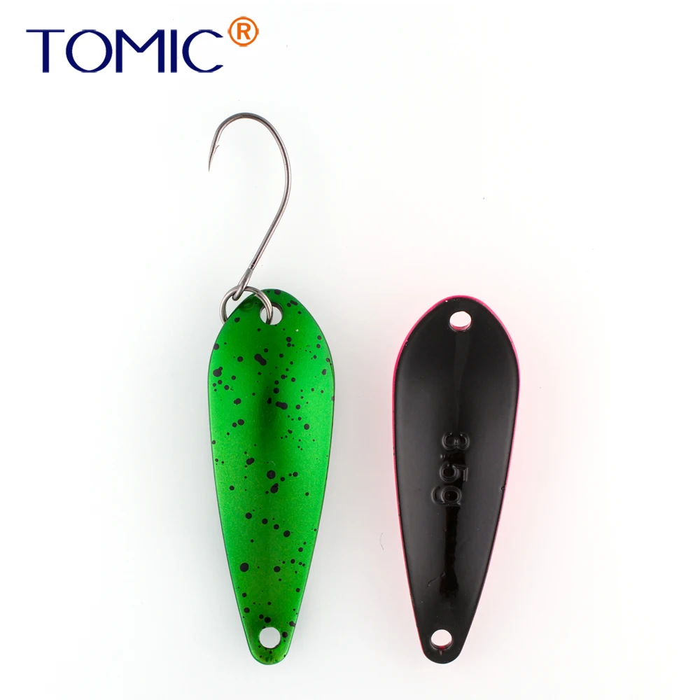 Tomic 3.5g 5g freshwater fluttering casting trout area micro fishing spoons metal lures hard bait spinner UV glossy color
Tomic 3.5g 5g freshwater fluttering casting trout area micro fishing spoons metal lures hard bait spinner UV glossy color