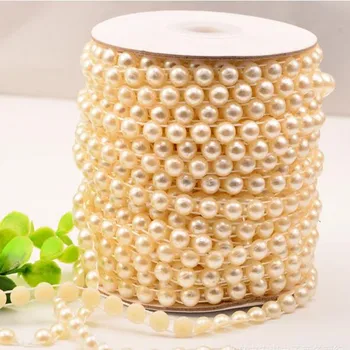 8mm Half Round Fishing Line Pearls Beads Chain Garland Wedding Centerpiece Flower Table Decoration DIY Party Home Accessories
8mm Half Round Fishing Line Pearls Beads Chain Garland Wedding Centerpiece Flower Table Decoration DIY Party Home Accessories