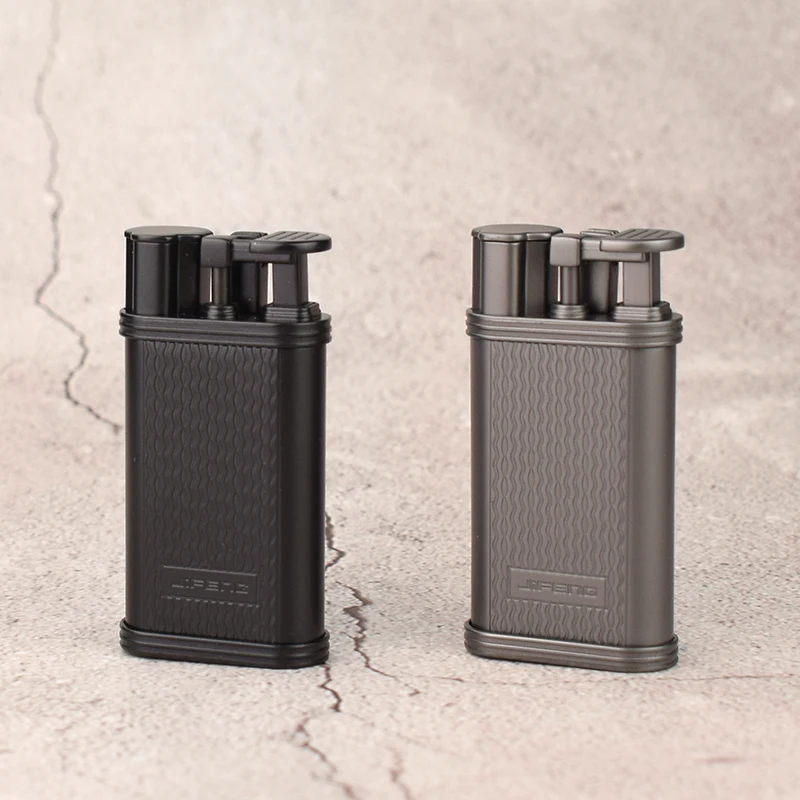 JIFENG Cigarette Lighter One Torch Jet Flame Blue FlameGas Metal Inflatable Cigar Lighter Without Gas Fuel
JIFENG Cigarette Lighter One Torch Jet Flame Blue FlameGas Metal Inflatable Cigar Lighter Without Gas Fuel