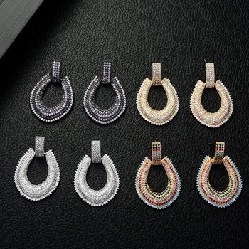 HIBRIDE Fashion Korean Stud Earrings for Women Wedding Cubic Zirconia Crystal Bohemian Dubai Bridal Stud Earring Bijoux E-563
HIBRIDE Fashion Korean Stud Earrings for Women Wedding Cubic Zirconia Crystal Bohemian Dubai Bridal Stud Earring Bijoux E-563