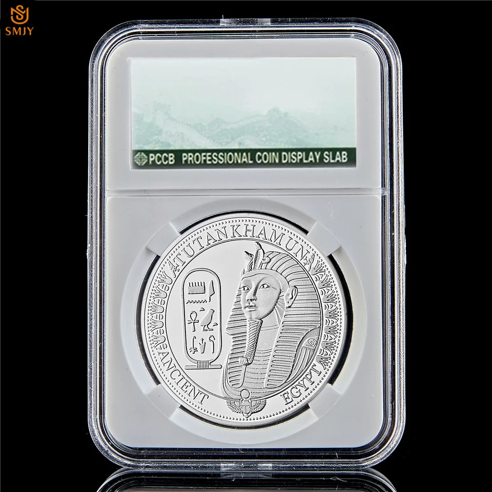 Ancient Egyptian Pharaoh Collectible Coin Pyramid Sphinx Silver Plated Challenge Token Art Coin W/PCCB Protection Box
Ancient Egyptian Pharaoh Collectible Coin Pyramid Sphinx Silver Plated Challenge Token Art Coin W/PCCB Protection Box