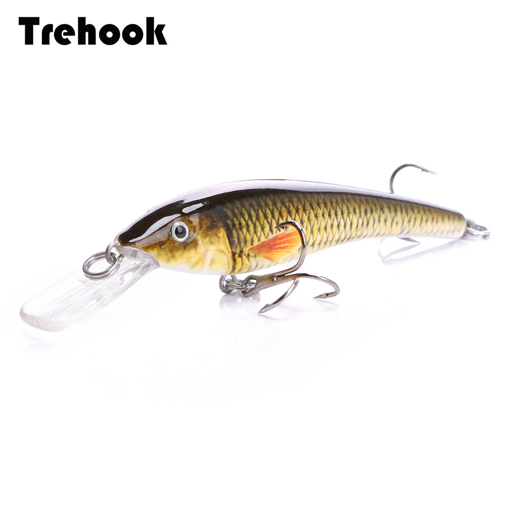TREHOOK 7.5cm 6g Black Minnow Fishing Lure Floating Wobblers Crankbait Hard Artificial Bait Pike Minnow Lures Trout Jerkbait
TREHOOK 7.5cm 6g Black Minnow Fishing Lure Floating Wobblers Crankbait Hard Artificial Bait Pike Minnow Lures Trout Jerkbait