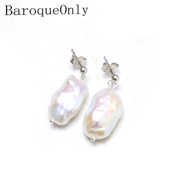 BaroqueOnly AAAA Baroque Pearl Stud Earrings White Freshwater Big Pearl Classic Fashion Trendy Jewelry 925 Silver Sterling
BaroqueOnly AAAA Baroque Pearl Stud Earrings White Freshwater Big Pearl Classic Fashion Trendy Jewelry 925 Silver Sterling