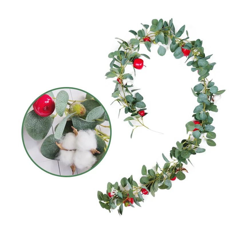 Artificial Flower Silk 2m Simulation Plants Vine Eucalyptus Leaves Fake Flower Home Party Show Wedding Decoration
Artificial Flower Silk 2m Simulation Plants Vine Eucalyptus Leaves Fake Flower Home Party Show Wedding Decoration