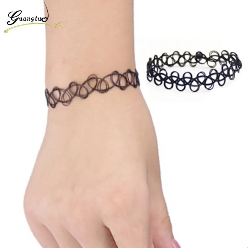 Vintage Stretch Tattoo Black Hollow Bracelets Punk Retro Gothic Elastic Bijoux for Women Lady Gift Fashion Jewelry
Vintage Stretch Tattoo Black Hollow Bracelets Punk Retro Gothic Elastic Bijoux for Women Lady Gift Fashion Jewelry