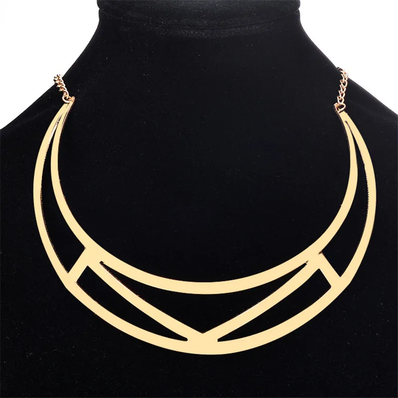 LUFANG Fashion Punk Simple Hollow Choker Necklace Women Collier Statement Gold Silver Color Ethnic Maxi Necklaces 2019 Jewelry
LUFANG Fashion Punk Simple Hollow Choker Necklace Women Collier Statement Gold Silver Color Ethnic Maxi Necklaces 2019 Jewelry