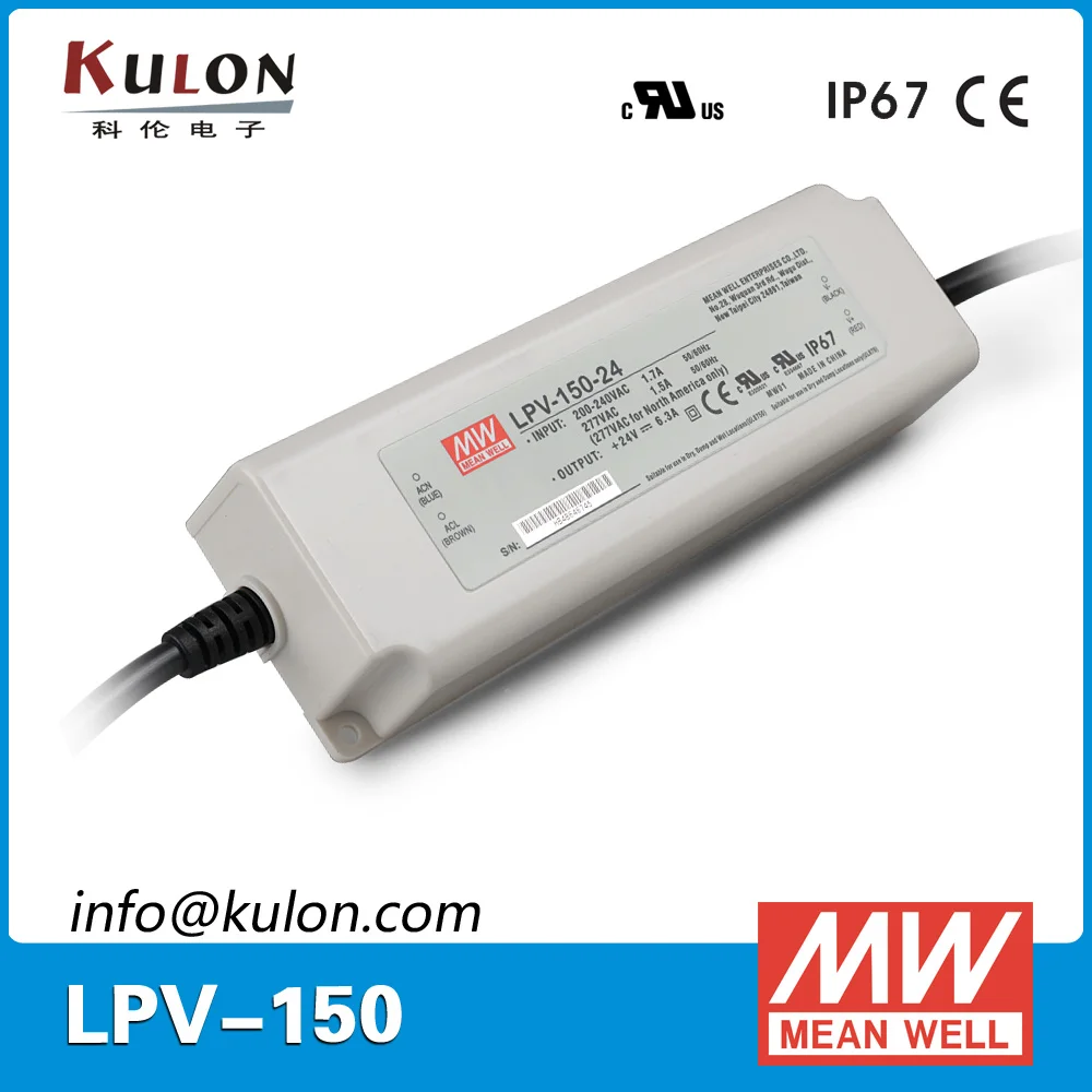 Оригинальный бренд Mean Well представляет LPV-150-24 AC/DC Светодиодный драйвер питания с одним выходом, 151,2 W 24V 6.3A meanwell Светодиодный источника питания
Оригинальный бренд Mean Well представляет LPV-150-24 AC/DC Светодиодный драйвер питания с одним выходом, 151,2 W 24V 6.3A meanwell Светодиодный источника питания