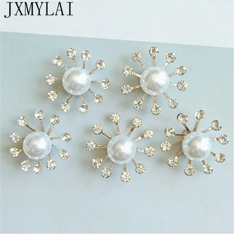 10 PCS 23mm Fashion Metal Alloy KC Gold Crystal Rhinestone Imitation Pearl Flowers Connectors Charm DIY Jewelry Findings
10 PCS 23mm Fashion Metal Alloy KC Gold Crystal Rhinestone Imitation Pearl Flowers Connectors Charm DIY Jewelry Findings