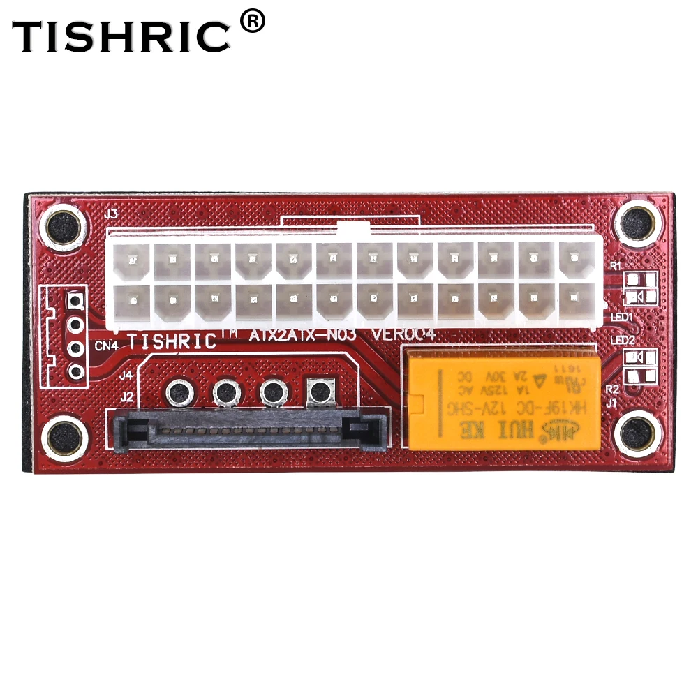 TISHRIC 2018 Red Dual PSU Power Supply Sync Synchronous Card Adapter Add2psu ATX 24Pin To SATA Molex Cable Miner Mining Riser
TISHRIC 2018 Red Dual PSU Power Supply Sync Synchronous Card Adapter Add2psu ATX 24Pin To SATA Molex Cable Miner Mining Riser