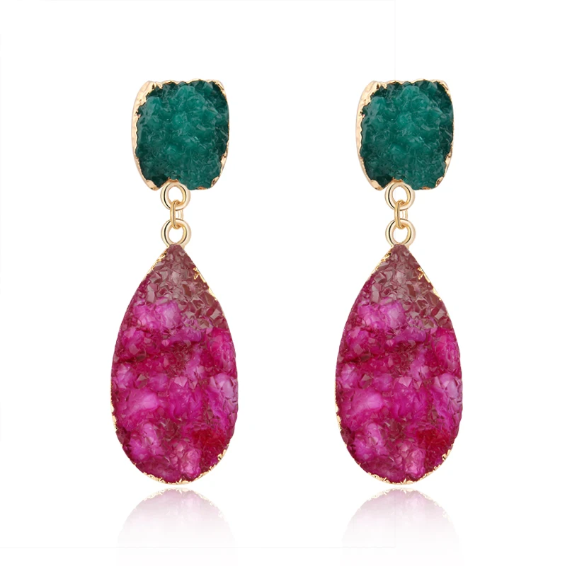 Dayoff 2017 New Arrival Unique Irregular Resin Stud Earrings Women Jewelry Ethnic Teardrop Irregular Earings Earstud E159
Dayoff 2017 New Arrival Unique Irregular Resin Stud Earrings Women Jewelry Ethnic Teardrop Irregular Earings Earstud E159
